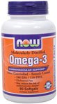 NOW Molecularly Distilled OMEGA-3 FISH OIL 1000 MG - 90 SOFTGELS