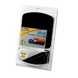 Fellowes Textures - Mouse pad with wrist pillow - black, platinum