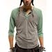 Men's Eco-Heather 3/4 Sleeve Raglan Henley 1989