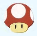 Nintendo Super Mario Bros Mushroom Seat Cushion Pillow