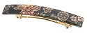France Luxe Small Luxury Rectangle Barrette - Voltaire Black