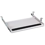 Nonadjustable Underdesk Steel Keyboard Drawer, Pearl Gray - Same Day Shipping (orders by 3 pm), Next Day Delivery (in most cases)