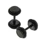 Men's Fashion Stud - Black Round Earrings