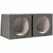 Scosche SEV102CC 10-Inch Slot Ported Dual Subwoofer Enclosure (Grey/Black)
