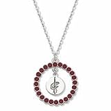 Cleveland Cavaliers Spirit Crystal Logo Wreath Necklace