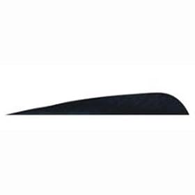 Gateway Archery Parabolic Feathers 5in. Right Wing Black Black