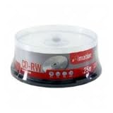 IMATION CD-RW MEDIA 650MB 74MIN ULTRA SPEED W/SPINDLE 25-PK (Retail)