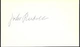 John Rudolph Phillies Signed 3x5 Index Card JSA COA - MLB Cut Signatures
