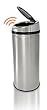 Touch Free Trashcan 13 Gallon Round Stainless Steel Trashcan
