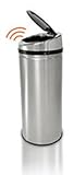 Touch Free Trashcan 13 Gallon Round Stainless Steel Trashcan