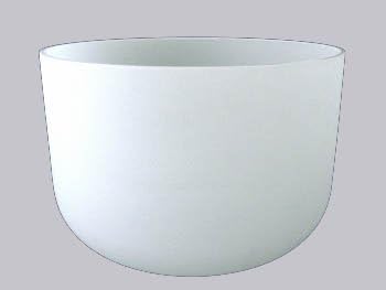 Frosted B Crown Chakra Quartz Crystal Singing Bowl 16 inch