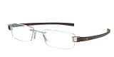 Tag Heuer - TAG HEUER 7101 004 BRUSHED HAVANA RIMLESS TITNAIUM EYEGLASSES