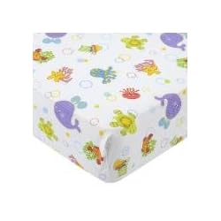 Fisher-Price Ocean Wonders Crib Sheet, Aqua/Green