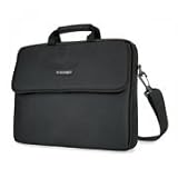 Kensington Products - Kensington - SP 17 17 Laptop Sleeve, Padded Interior, Interior/Exterior Pockets, Black - Sold As 1 Each - Classic sleeve design protects your notebook. - Padded notebook compartment. - Interior file storage pocket. - Padded shoulder strap. - Front and back exterior pockets with plenty of room for accessories.