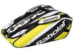 Babolat Aero Racket Holder 12er - Sac porte-raquettes (12) tennis - Noir/jaune/blanc