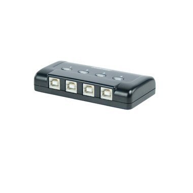 Childrens Toyshop  Electronics : Ex-Pro USB 2.0 / 1.1 Manual Switch Switcher, share Peripheral, printers or device, 4 PC's (4 Ports) to 1 Device.