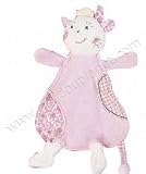 Takinou Pink Patchwork Cow Doudou