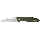 Kershaw 1660OL Leek Folding Knife (Olive Drab) with SpeedSafe