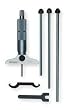 Westward 2YNA7 Depth Micrometer, Vernier, 6 In, Ratchet