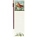 Wellspring Magnetic Refrigerator Note Pad with Pencil, Hautman Brothers Collection, Cardinals