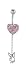 Rose Heart and Dangling Bunny Belly Ring