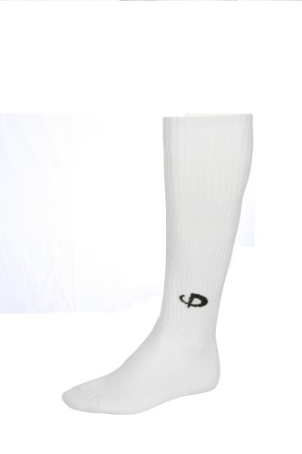 Phiten Knee High Sport Socks, (11, 13) White