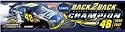 Jimmie Johnson Nascar Sprint Cup 3 in a Row Champion Bumper Strip