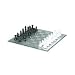 15in Frosted Black and White Mirrored Glass Chess Set