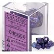 Chessex Dice: Polyhedral 7-Die Lustrous Dice Set - Purple w/gold
