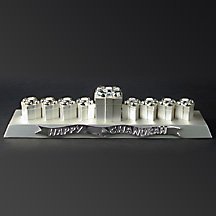 Godinger PRESENT BOX MENORAH SATIN