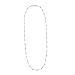14k White Gold Segmented Diamond Necklace 18''