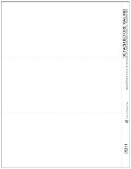 IRS Approved Blank 3 up Forms with Back Instructions