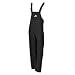 WaterShed 950041-TBK-LGE StormShield Double Knee Waterproof GORE-TEX Bib Overall with Snap Fly and Ankle Snaps, Large, Black