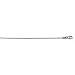 18k White Gold 1mm Solid Franco Chain Necklace - 18 Inch