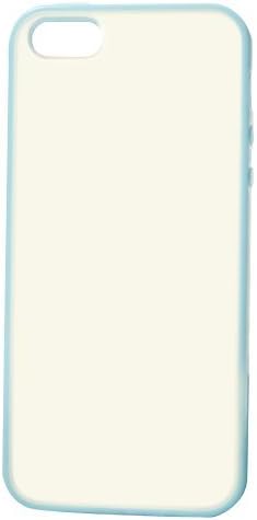 Clear Neon Candy Color Rubber Protective iPhone 5 Case Cover Skin-Sky Blue