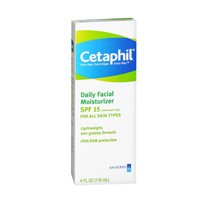 Cetaphil Fragrance Free Daily Facial Moisturizer, SPF 15, 4 Ounce Bottles (Pack of 3)