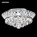 James R. Moder - 94127: Jacqueline Collection - 4 Lite Crystal Flushmount Chandelier