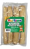 Pet Time Rawhide Retriever Peanut Butter Flavor Rolls for Dogs