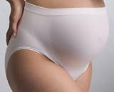 Ultra-Soft, Breathable Micro-Fiber Fabric, Integrated Under Belly and Lower Back Support Pregnancy Brief ( Black,White,Nude )