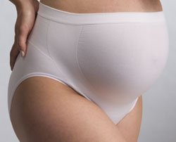 Ultra-Soft, Breathable Micro-Fiber Fabric, Integrated Under Belly and Lower Back Support Pregnancy Brief ( Black,White,Nude )