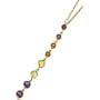 14K Yellow Gold Multi Color & Diamond Necklace