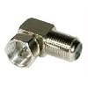 Cables to Go 40669 Right Angle F-type Adapter (Silver), 10 pk