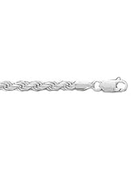 Sterling Silver Diamond Cut Rope Chain 30 Inch 3.3mm