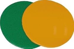Deluxe Poly Spots - Dozen - 19", Green - Sports Practice Equipment