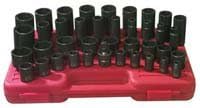Sunex Tools Impact Sockets - 1/2in. Drive, 39-Pc. SAE Set