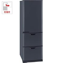 三菱 370L 3ドア ノンフロン冷蔵庫 MR-CU37P-B
