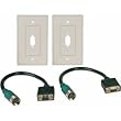 Tripp Lite EZA-VGAF-2 Easy Pull Type-A Kit w/ HD15F/F & 2 Wallplates