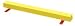 Textured Vinyl Covered Beams - Yellow, 4' Long - Gymnastics