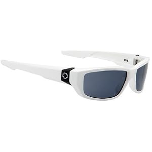 Spy Dirty Mo Sunglasses Shiny White Frame/Grey Lens