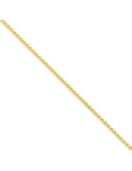 14k Gold 1.65mm Solid Polished Spiga Chain 16 Inches